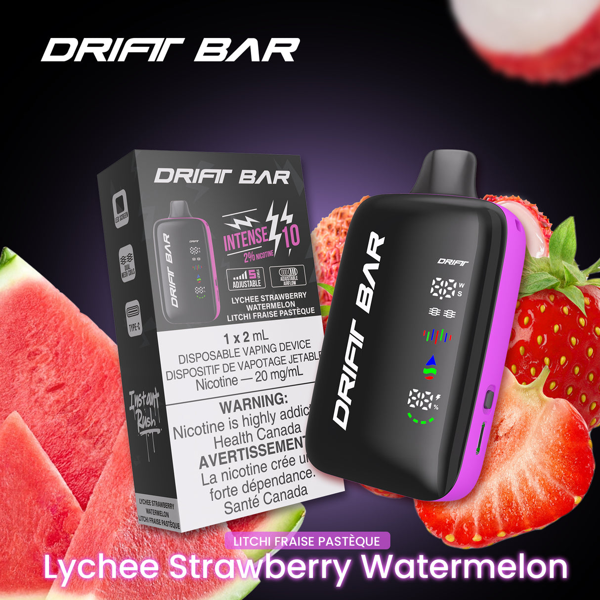 Drift Bar 40K(40000) Disposable Lychee Strawberry Watermelon