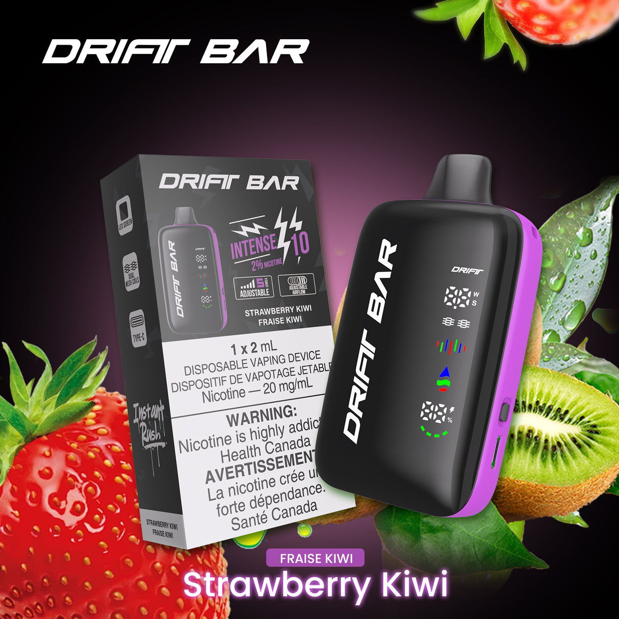 Drift Bar 40K(40000) Disposable Strawberry Kiwi