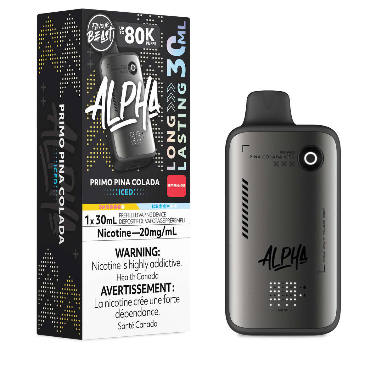 Flavour Beast Alpha 80K Disposable Primo Pina Colada Iced