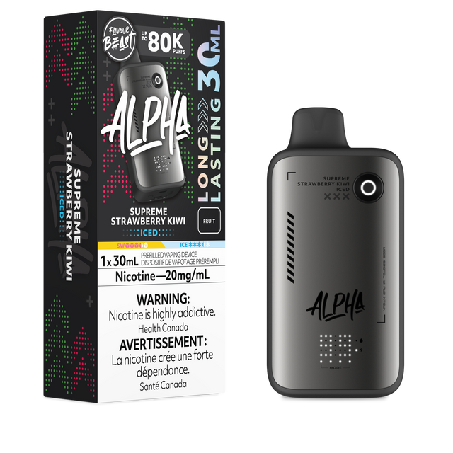 Flavour Beast Alpha 80K Disposable Supreme Strawberry Kiwi Iced