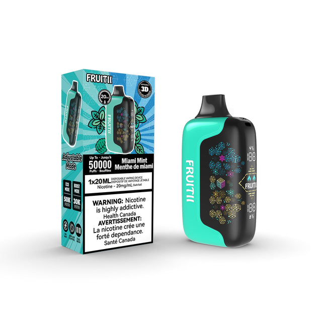 Fruitii 50K (50000) Disposable Vape Miami Mint