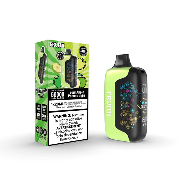 Fruitii 50K (50000) Disposable Vape Sour Apple