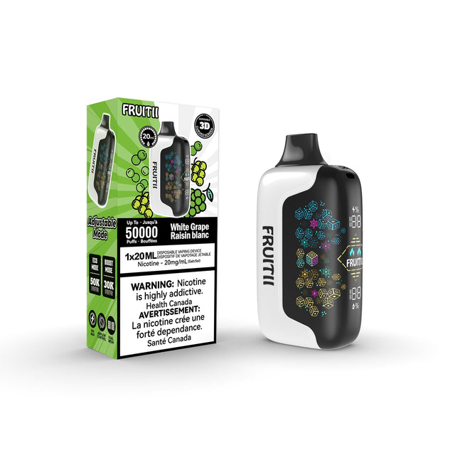 Fruitii 50K (50000) Disposable Vape White Grape