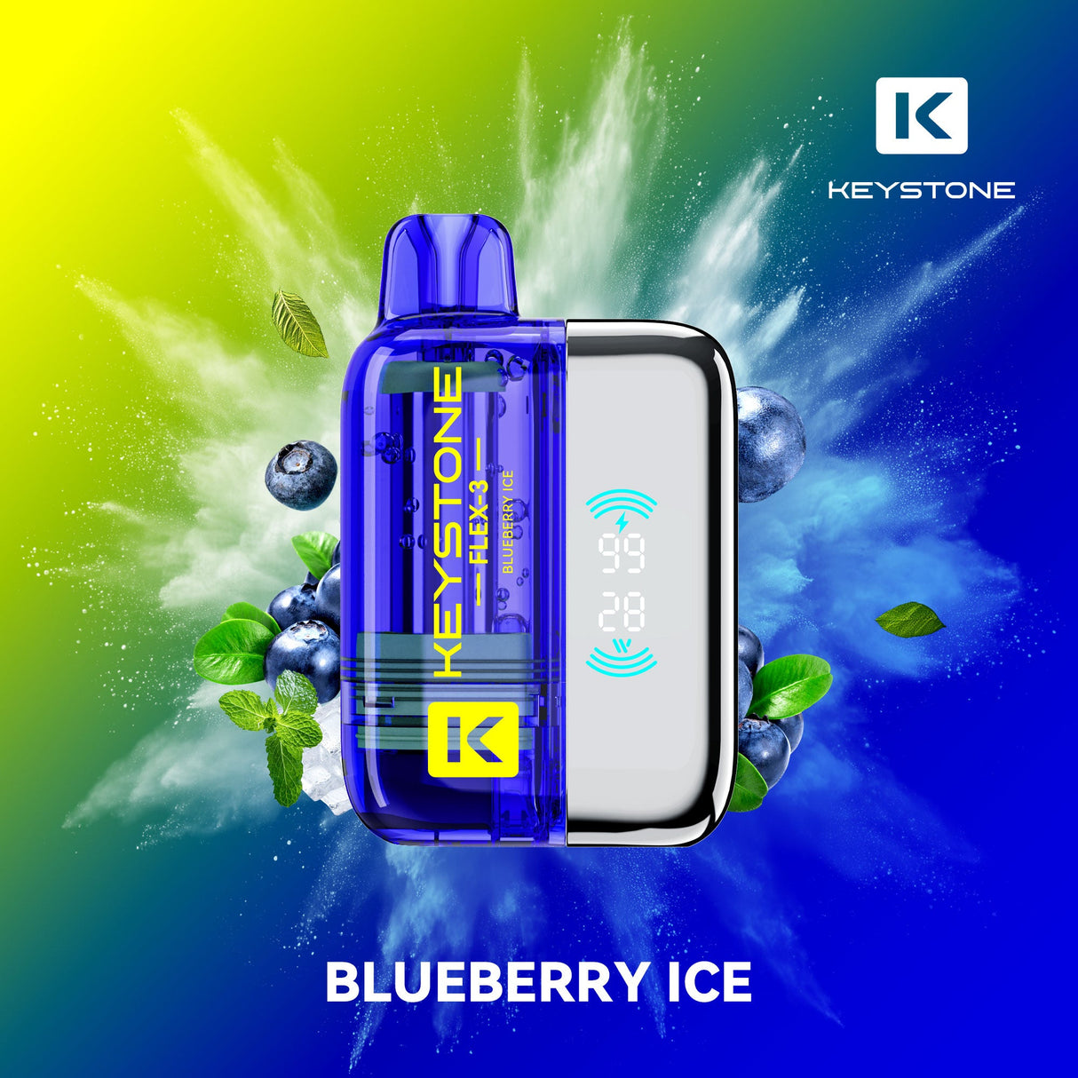 Keystone Flex-3 Pod 68K Starter Kit Blueberry Ice