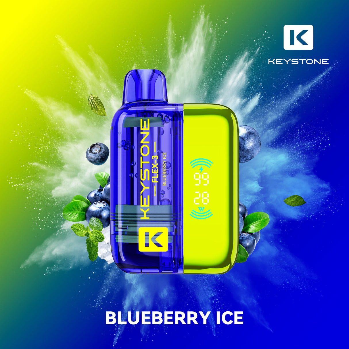 Keystone Flex-3 Pod 68K Starter Kit Blueberry Ice