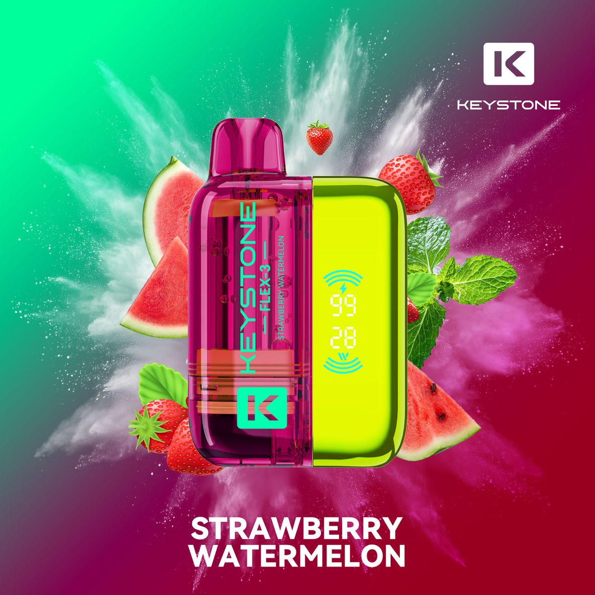 Keystone Flex-3 Pod 68K Starter Kit Strawberry Watermelon