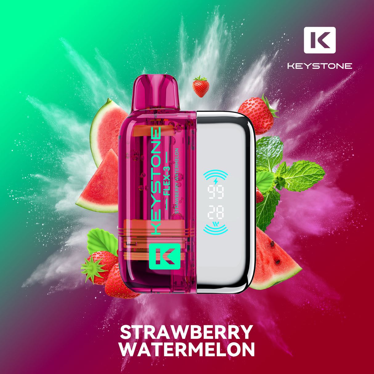 Keystone Flex-3 Pod 68K Starter Kit Strawberry Watermelon
