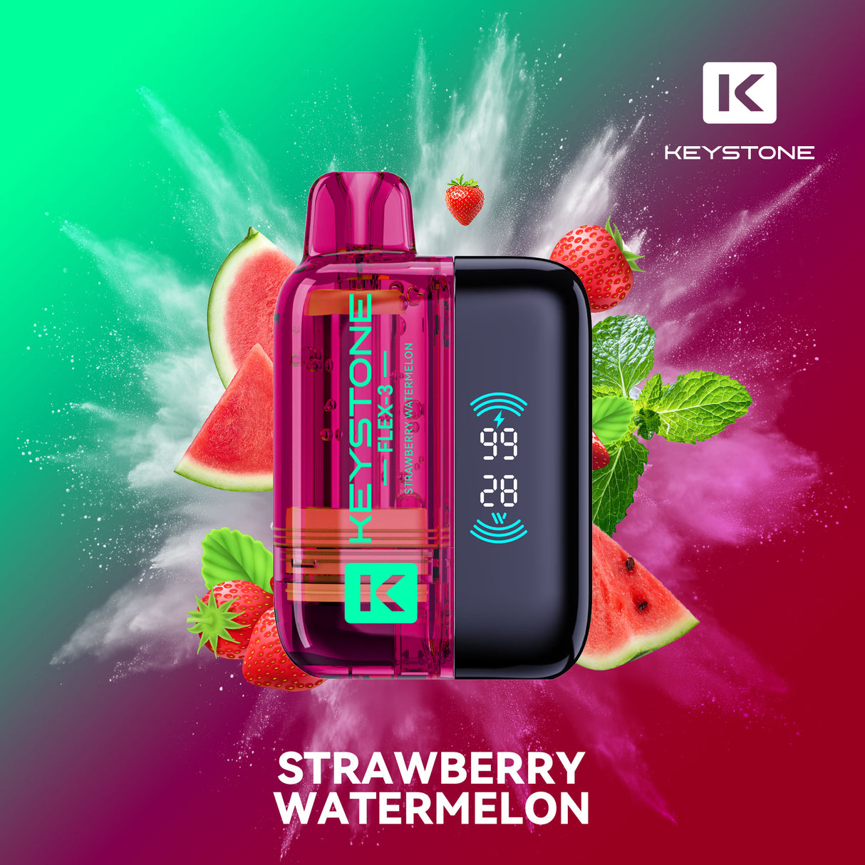Keystone Flex-3 Pod 68K Starter Kit Strawberry Watermelon