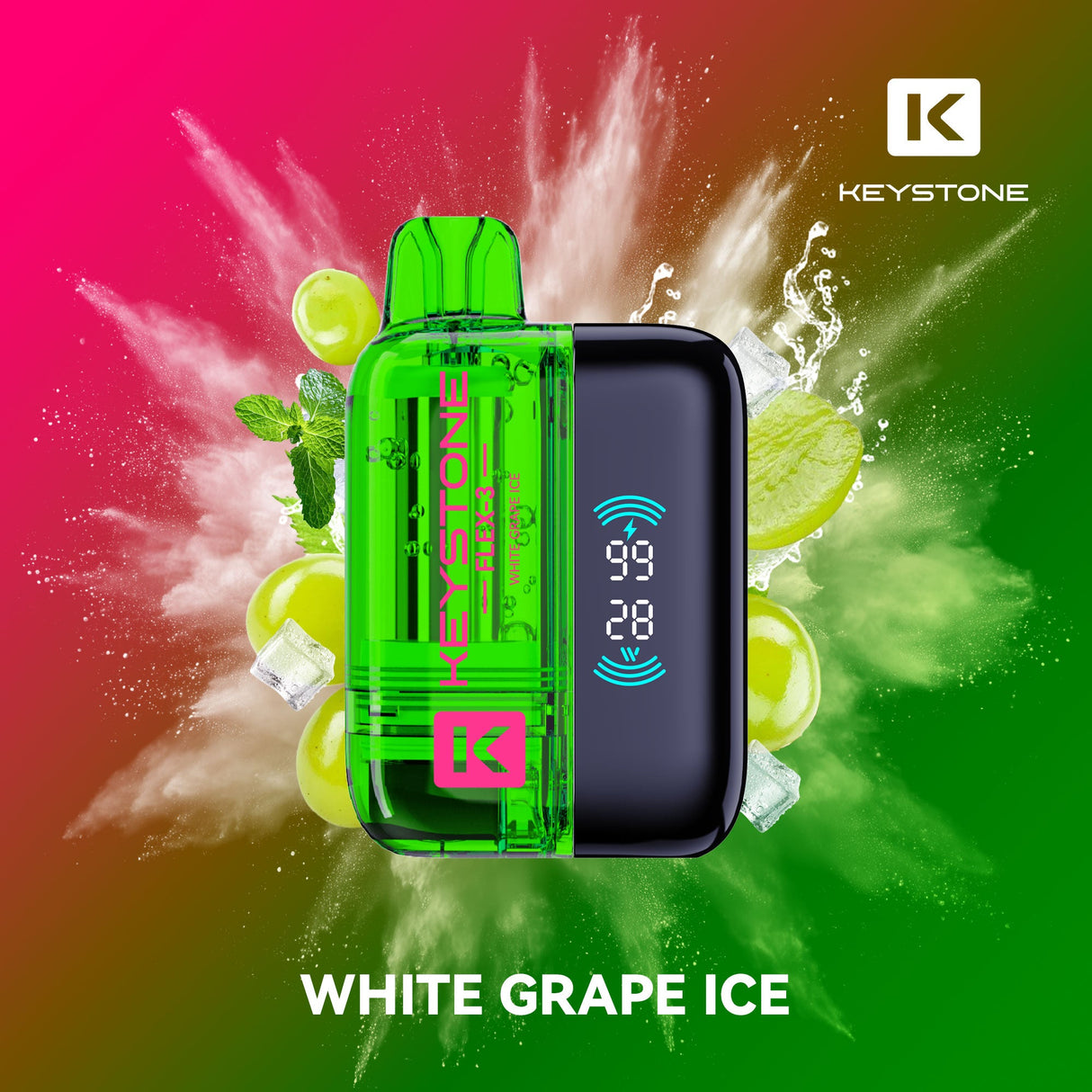 Keystone Flex-3 Pod 68K(68000) Starter Kit White Grape