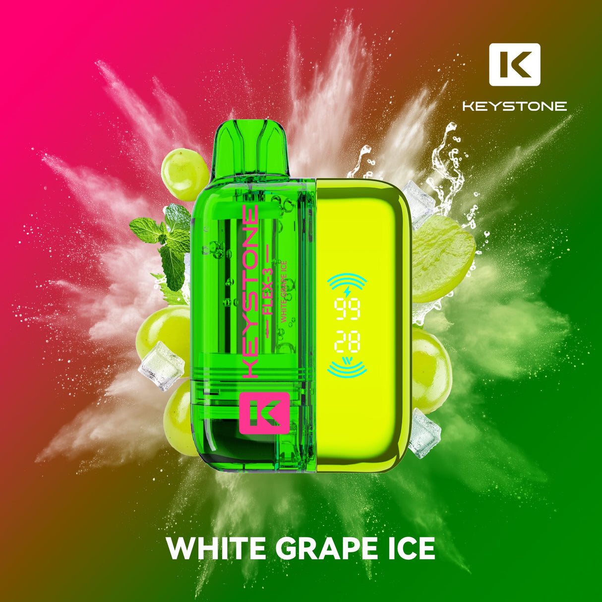 Keystone Flex-3 Pod 68K(68000) Starter Kit White Grape