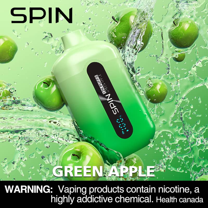 Spin 12K (12000) Disposable Vape Green Apple