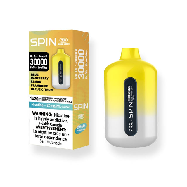Spin 30K (30000) Disposable Vape Blue Raspberry Lemon