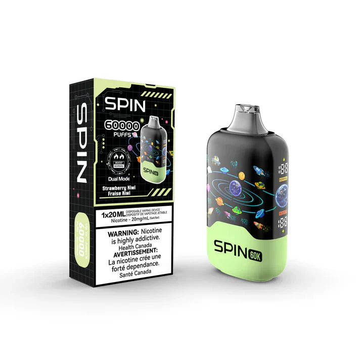 Spin 60K (60000) Disposable Vape Strawberry Kiwi