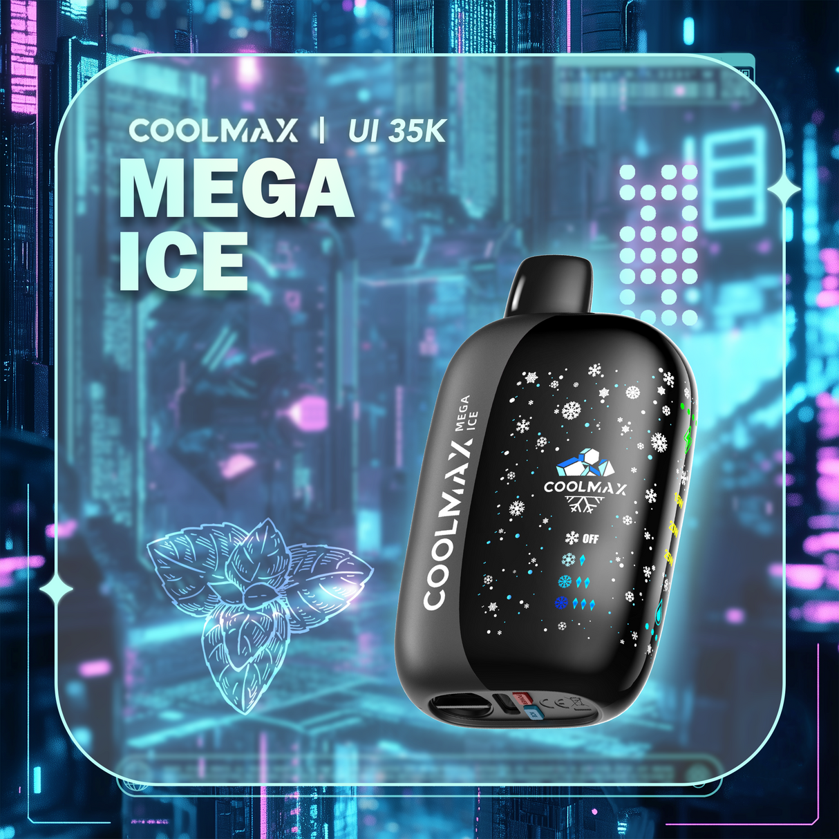 CoolMax UI35000 Disposable Vape - Mega Ice (Super Cool)