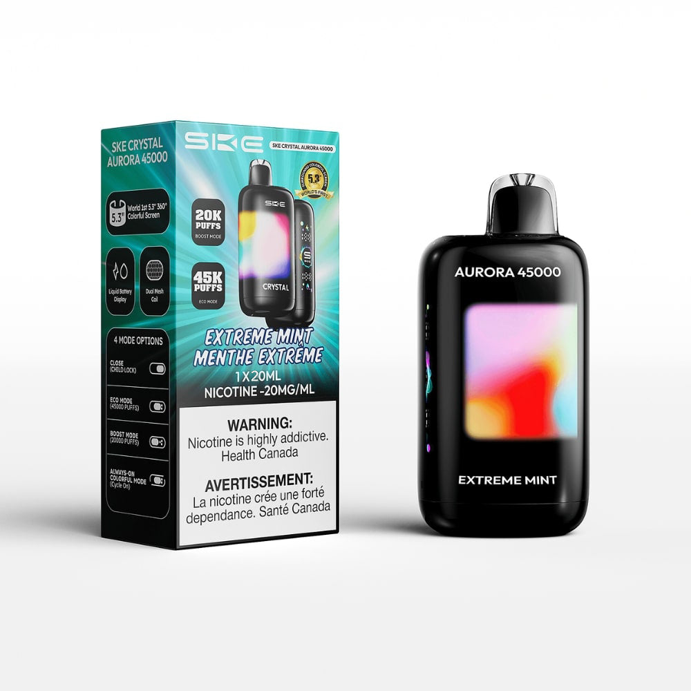 SKE Aurora 45K (45000) Vape jetable - Menthe extrême 