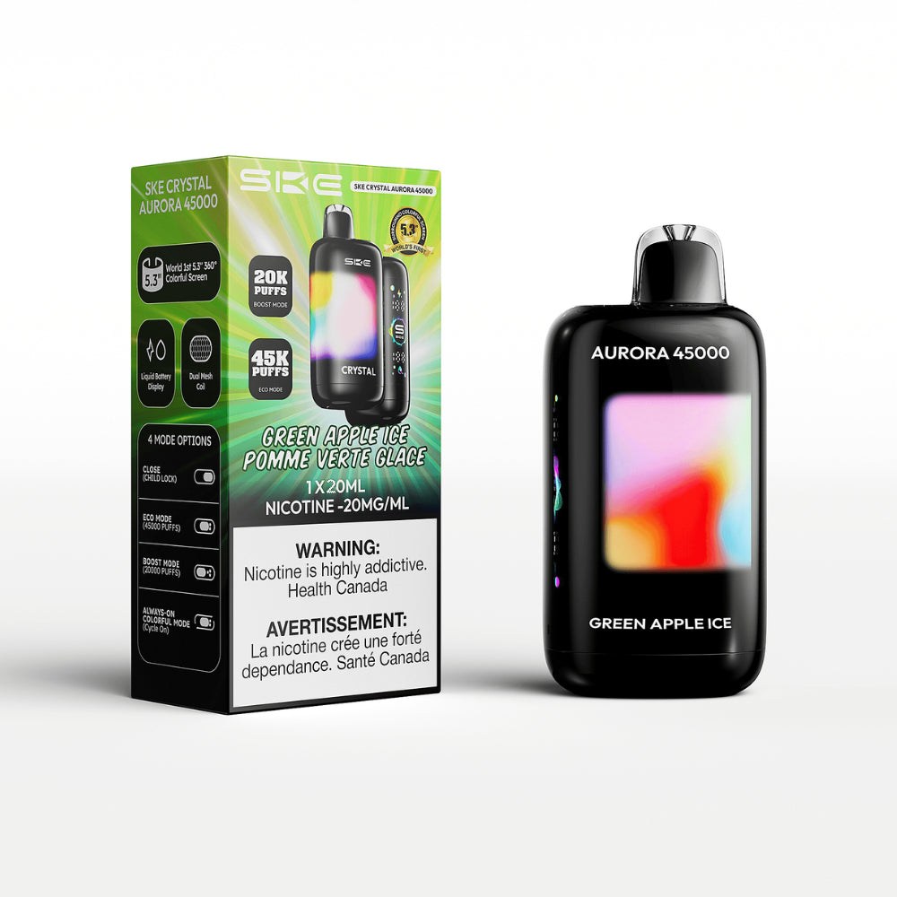 SKE Aurora 45K (45000) Disposable Vape - Green Apple Ice