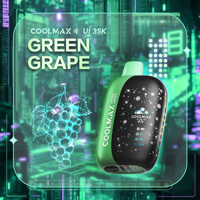 Coolmax Ui35000 Disposable Vape Green Grape (Super Cool)