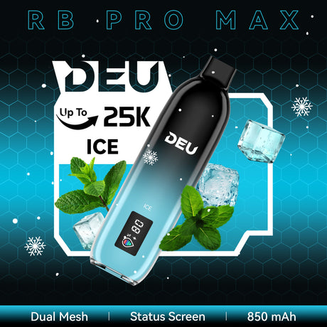 Deu Rb 25k Pro Max+ Disposable Vape Ice (Super Cool)
