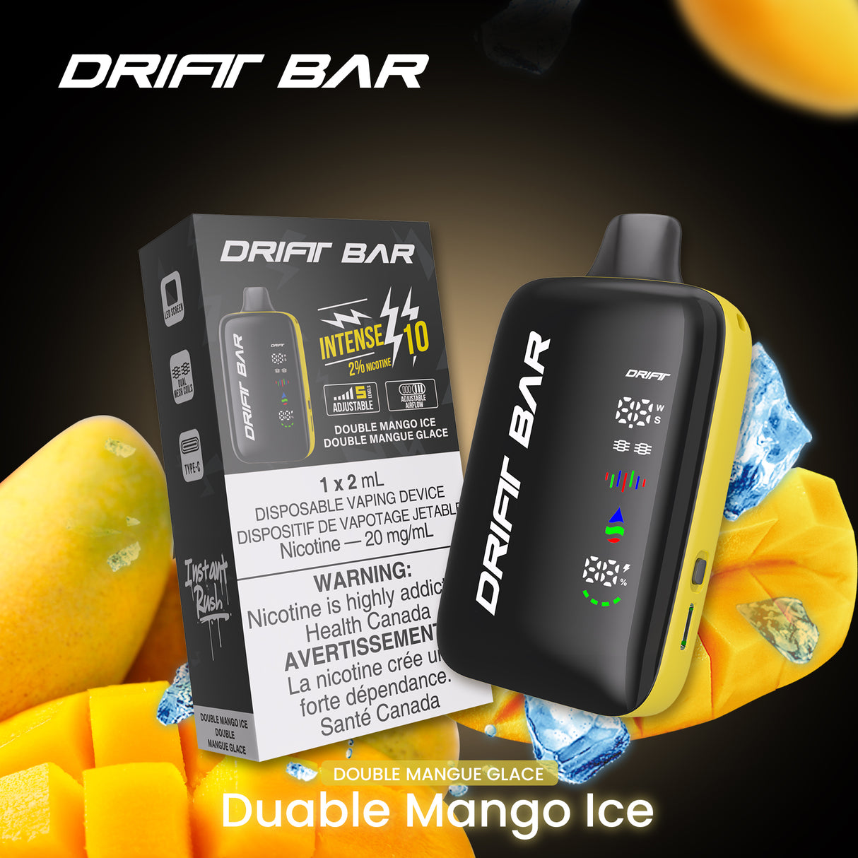 Drift Bar 40K(40000) Disposable Double Mango Ice