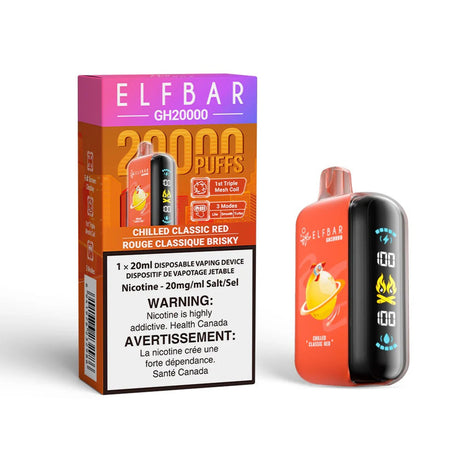 Elf Bar GH 20K(20000) Disposable Vape OG CO (Chilled Classic Red)