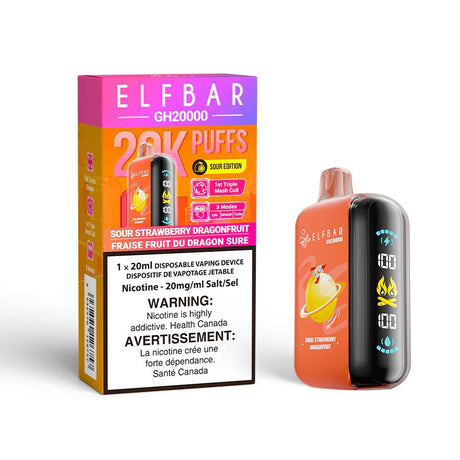Elf Bar GH 20K(20000) Disposable Vape Sour Strawberry DragonFruit