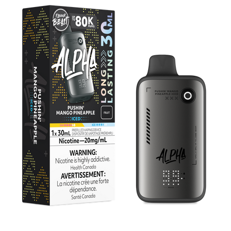Flavour Beast Alpha 80K Disposable Pushin Mango Pineapple Iced