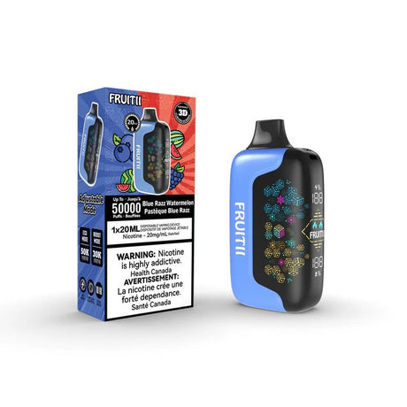 Fruitii 50K (50000) Disposable Vape Blue Razz Watermelon