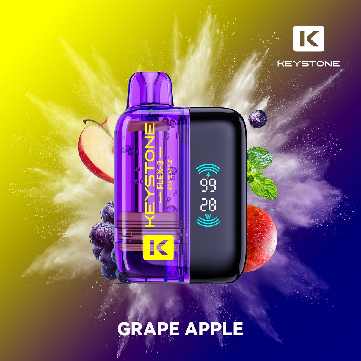 Keystone Flex-3 Pod 68K Starter Kit Grape Apple