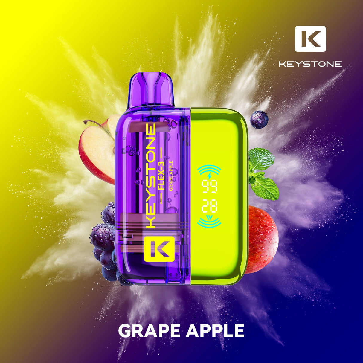 Keystone Flex-3 Pod 68K Starter Kit Grape Apple