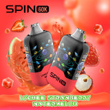 Spin 60K (60000) Disposable Vape Lychee Strawberry Watermelon