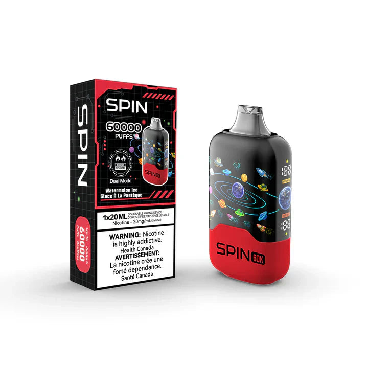 Spin 60K (60000) Disposable Vape Watermelon Ice