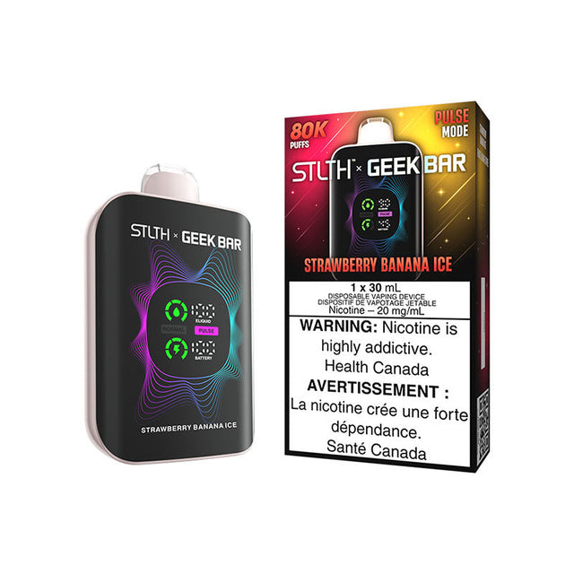 STLTH X GEEK BAR 80K Disposable Strawberry Banana Ice