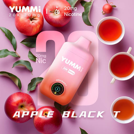 Yummi 20k(20000) Disposable Vape   Apple Black T
