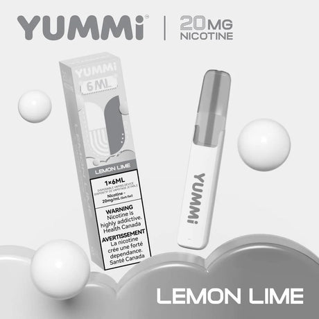 Yummi Dash 6ml Disposable Vape Lemon Lime (Super Cool)
